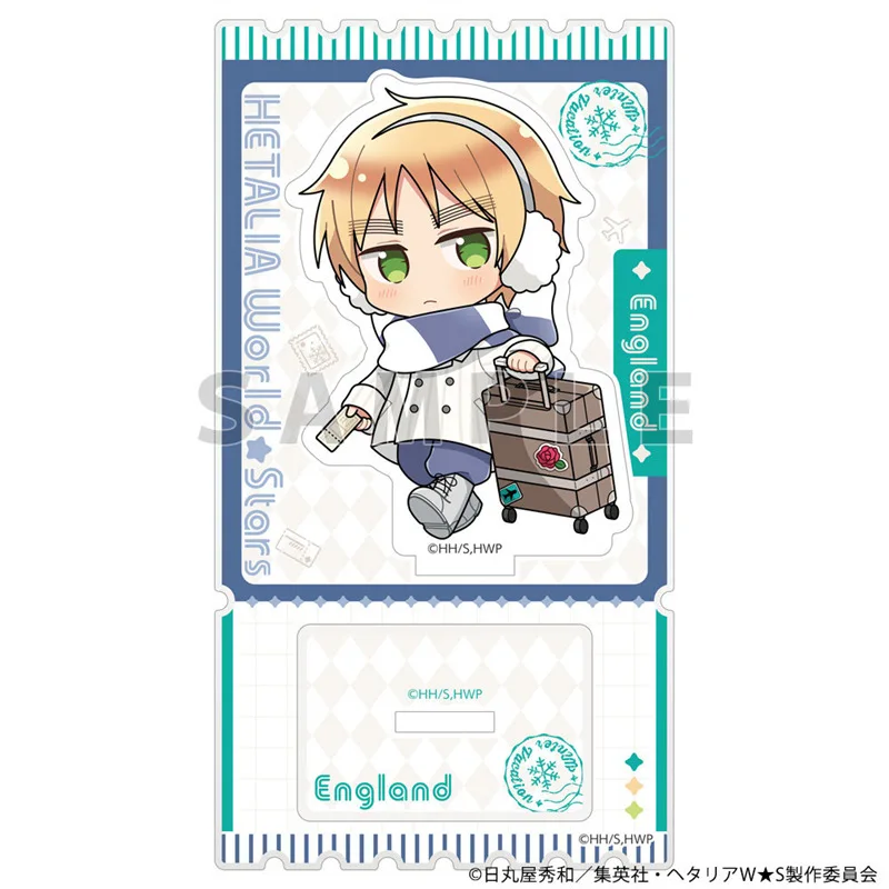 

The World Twinkle Japanese Anime Peripheral Winter Clothing for Travel Version Acrylic Stand Collectible Desk Ornaments Gift Toy