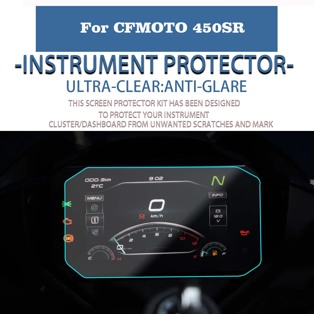 

Защитная пленка для инструментов 450SR для CFMOTO CF SR450 450 SR 450 2022 -2024, Защитная пленка для экрана мотоцикла с защитой от царапин