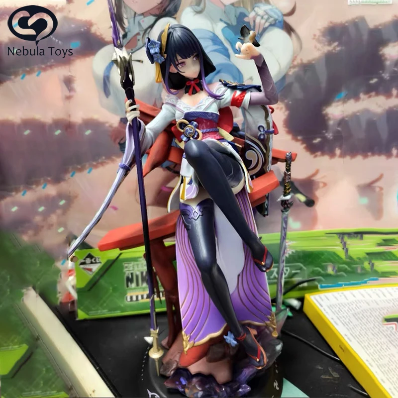 

Genshin Impact Figure Raiden Shogun Figures Sexy Girl Figurine Pvc Sitting Posture Collection Statue Statue Toys Halloween Gifts