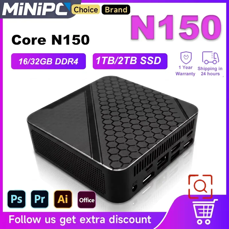 honeycomb-mini-pc-computer-windows-11-core-n150-16gb-memory-big-storage-4k-wifi-6-bt52-multifunctional-compact-gaming-computer