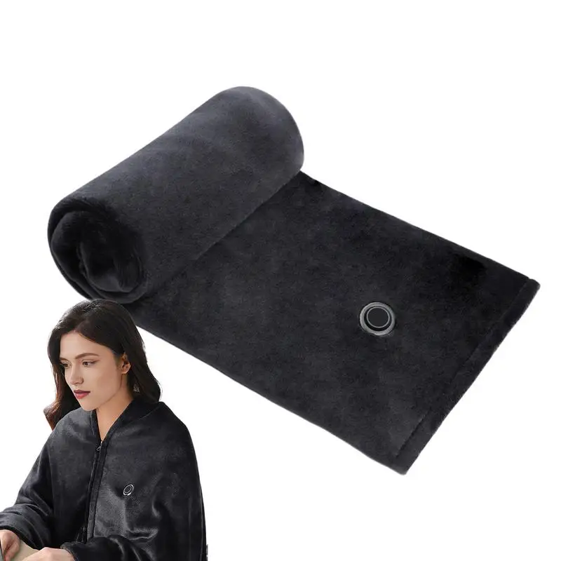 Cordless Heated Shawl USB Operated Cordless Poncho For Winter Portable Camping Heated Blanket Rechargeable Heated Shawl Wraps