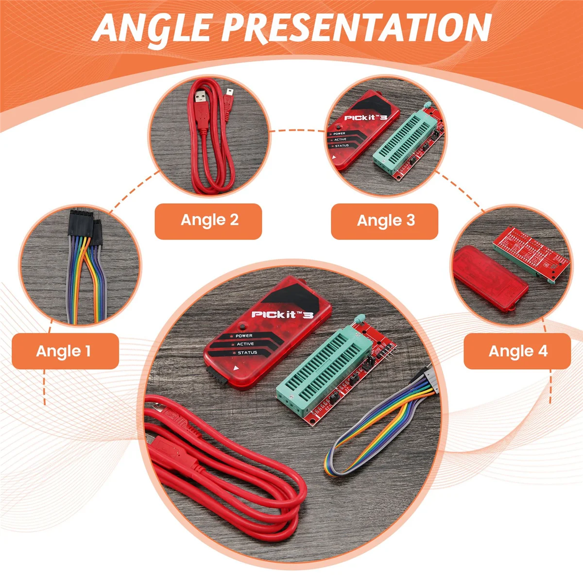 CEA PICKIT3 Programmer + PIC ICD2 PIC Kit 2/3 Programming Adapter Universal Programmer Seat FZ0508