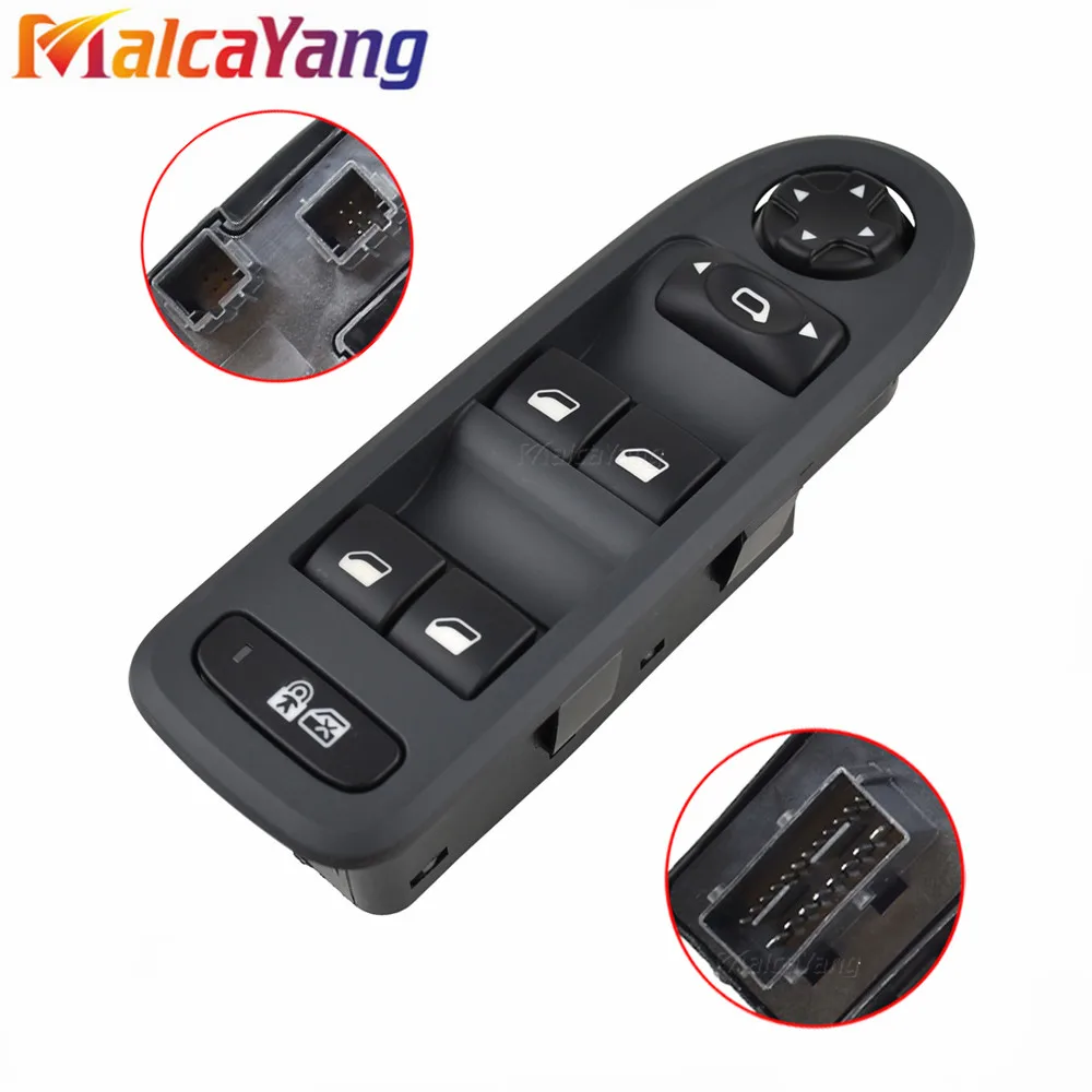 For Peugeot 308 5 Door Hatchback Wagon Master Window Switch 2008-2013 Power Window Switch 98053458ZE