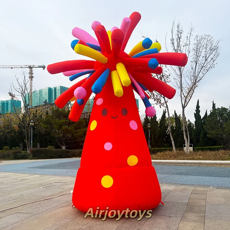 New inflatable colorful pyrotechni model, Spring Festival shopping mall performance props, opening celebration custom decoration