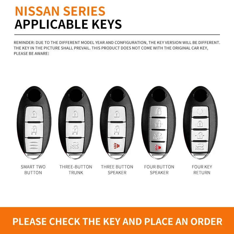 Zinc Alloy Leather Car Remote Key Case Cover Shell Nissan Qashqai X-Trail T32 T31 Juke J10 J11 Kicks Tiida Pathfinder Note