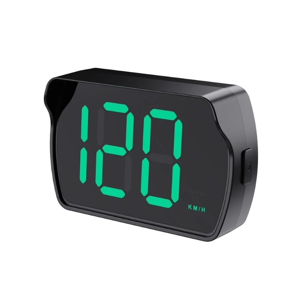 Compact Head-Up Display HUD for Passenger Vehicles Featuring Switchable KMH and MPH Speed Readings and Low Power Use