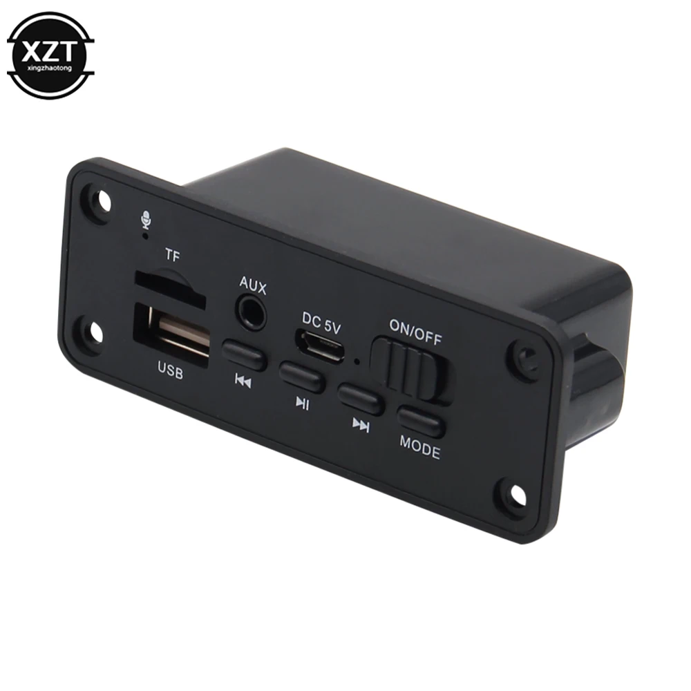 Bluetooth-compatible MP3 WMA Decoder Board Audio Module USB TF Radio Wireless FM Receiver MP3 Player 2 x 3W Amplifier For Car