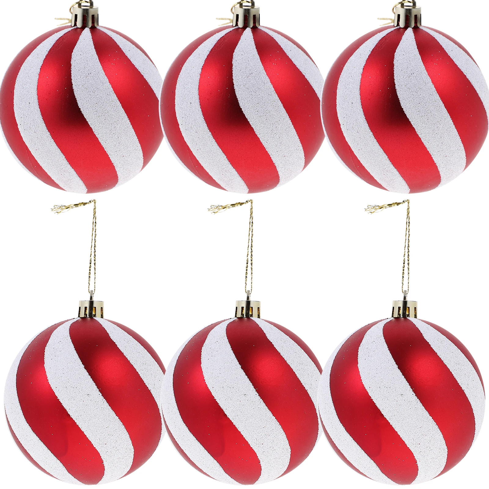 

6 Pcs Holiday Ornaments for Tree Balls Hanging Christmas Decoration Decorate Decorative Decorations