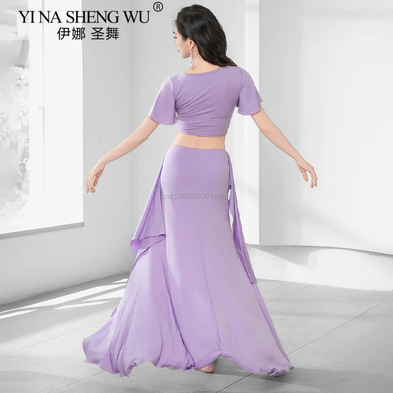 New Belly Dance Costumes Women Soft Comfortable Belly Dance Practice Clothes for Girls Oriental Belly Dancing Training Top Skirt