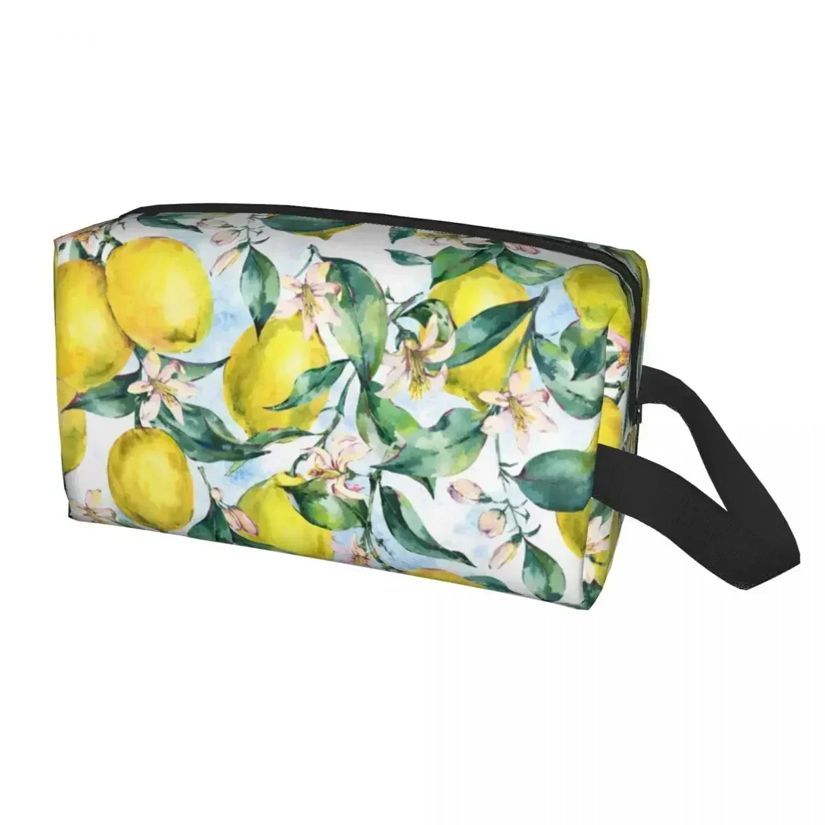

Custom Fashion Tropical Fruit Summer Lemon Travel Toiletry Bag Women Makeup Cosmetic Bag Beauty Storage Dopp Kit