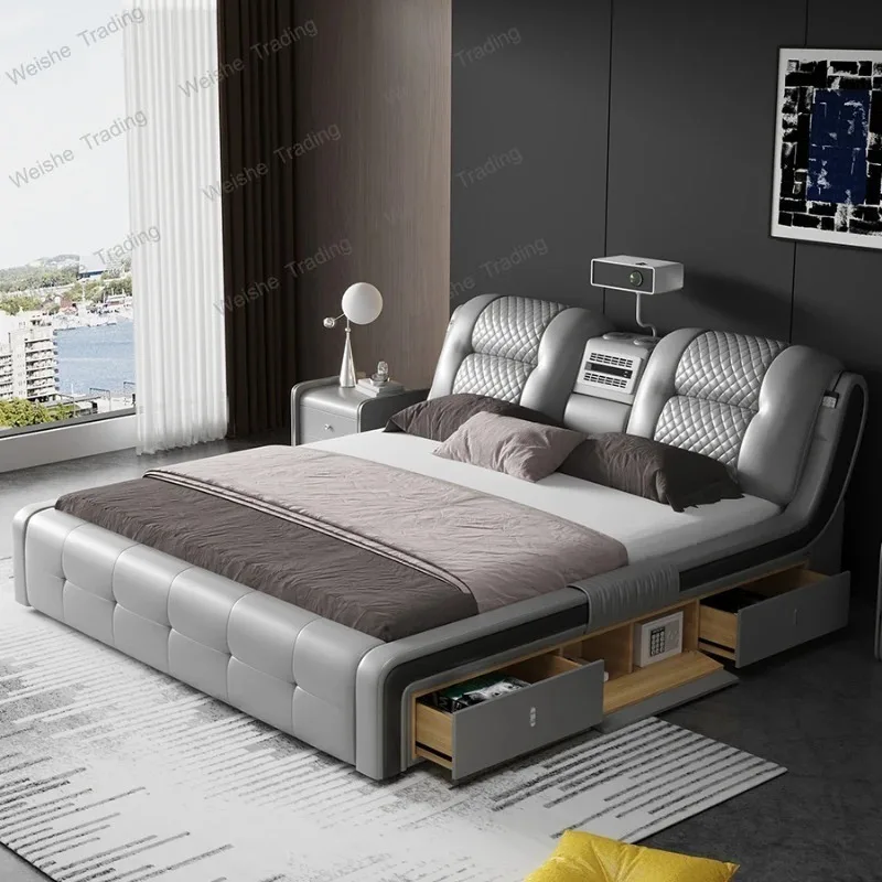 

Girls Luxury Multifunctional Bed Comforter Modern Smart Monster Double Bed King Size Storage Home Furniture