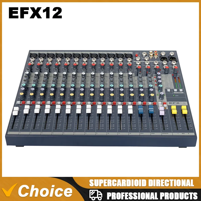 EFX12 EFX 12 Mixer audio professionale a 12 canali Console di missaggio audio con effetti Lexicon a 24 bit integrati per il palco