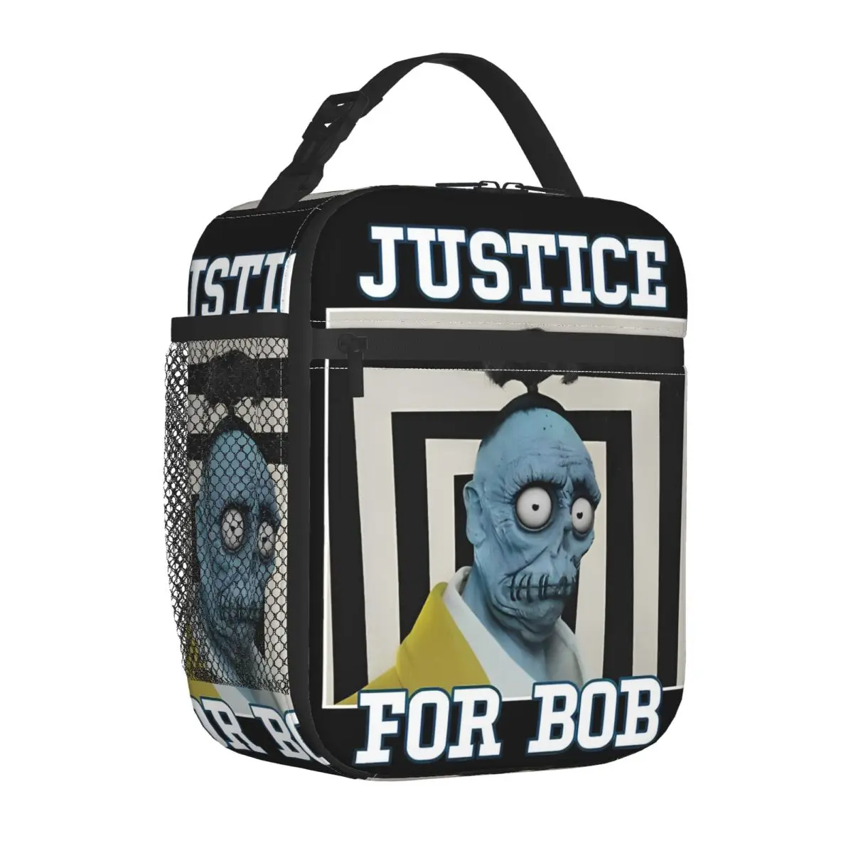 Justice For Bob - B-Beetlejuices Movie Insulated Lunch Bags Cooler Bag  Meal Container Large Tote Lunch Box Bento Pouch Outdoor