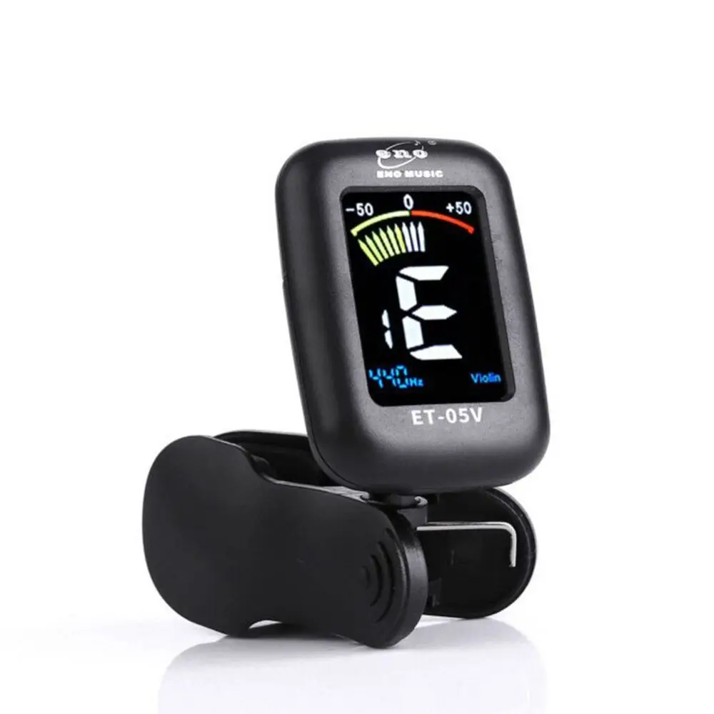 

ET05V ENO Violin Tuner Portable Digital Clip-on Tuner Rotatable 360 Degree Electronic Tuner Electric Ukulele