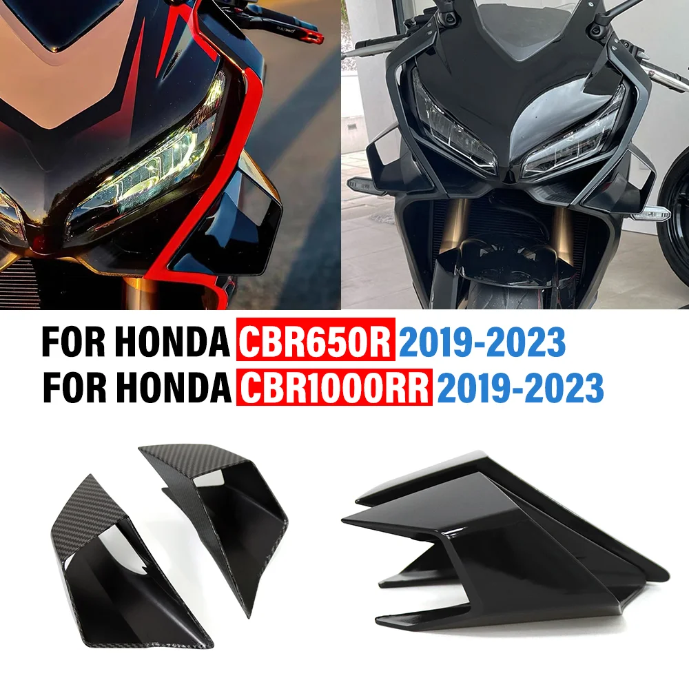 For HONDA CBR650R CBR1000RR 2019-2023 CBR 650R 1000RR Motorcycle Fixed Winglets Side Spoiler Cowl Side Aerodynamic Wing Shell