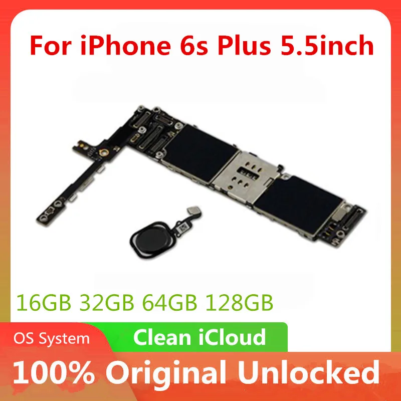 Placa-Mãe 100% Original para iPhone 6S Plus / 6 Plus / 6 / 6S