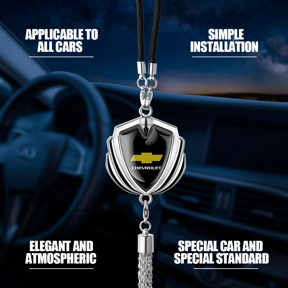 Metal Car Pendant Auto Rear View Mirror Hanging Pendant Interior Ornament For Chevrolet Cruze Lacetti Sonic Sail Aveo T250 Corsa