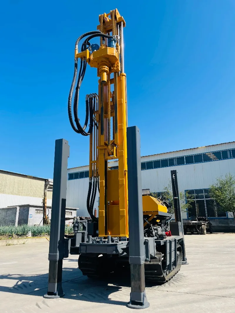 Customized 100m 300m 500m Crawler Drill Rig For Water Well 200m Borehole Portable Water Well Drilling Rig Factory Price