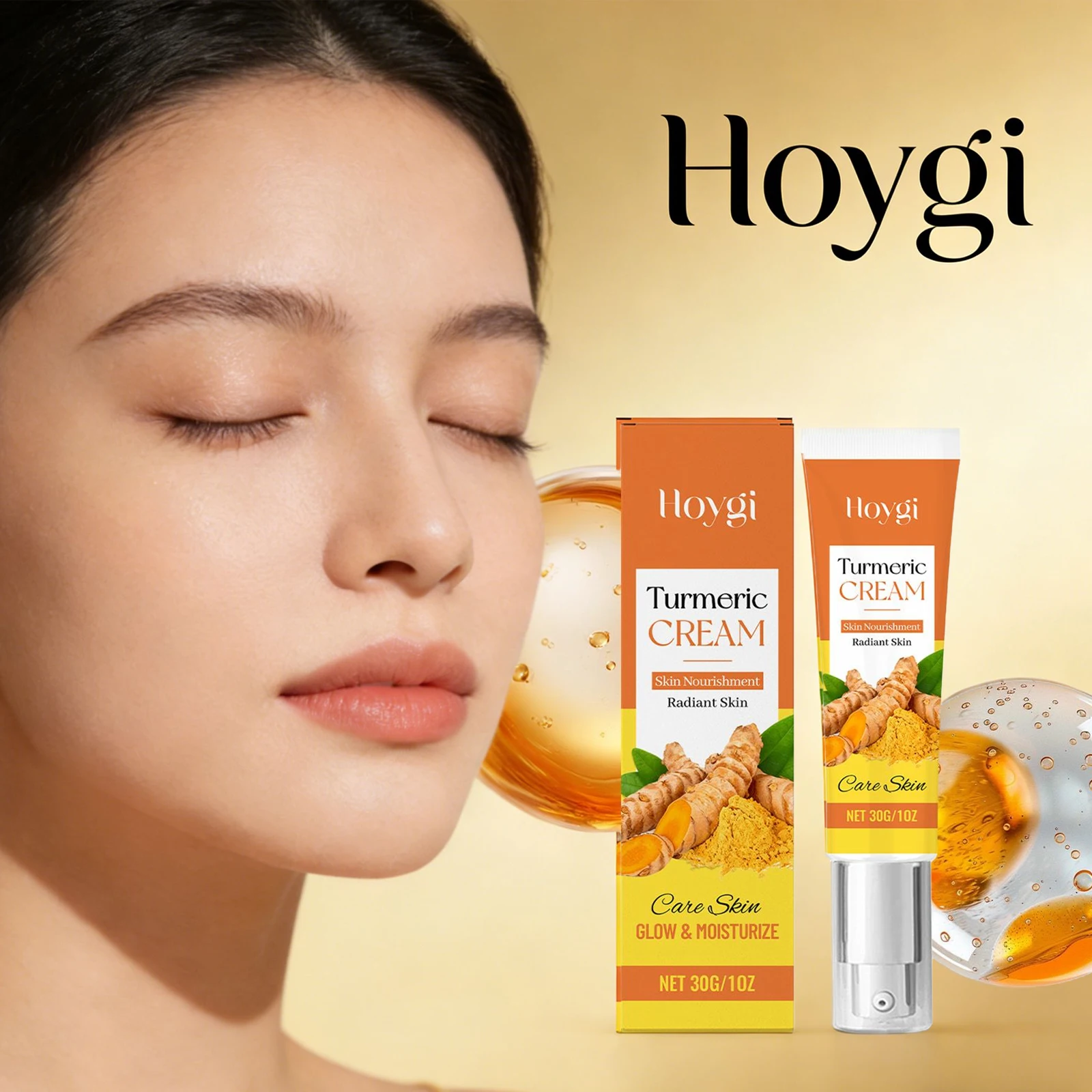 

Turmeric Face Cream Promotes Skin Elasticity Anti Aging Antioxidant Improving Acne Essence Brightening Face Moisturizing Cream