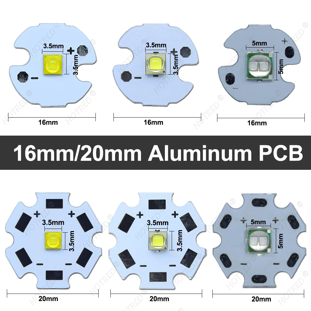 LED 5 واط LG3535 XPG2 XTE XPG3 الباردة محايد دافئ أبيض 5050 UV رقاقة الخرز + الشعلة مصباح يدوي سائق الحالي DC3.7V 3 فولت 4.2 فولت 17 مللي متر 20 مللي متر #5