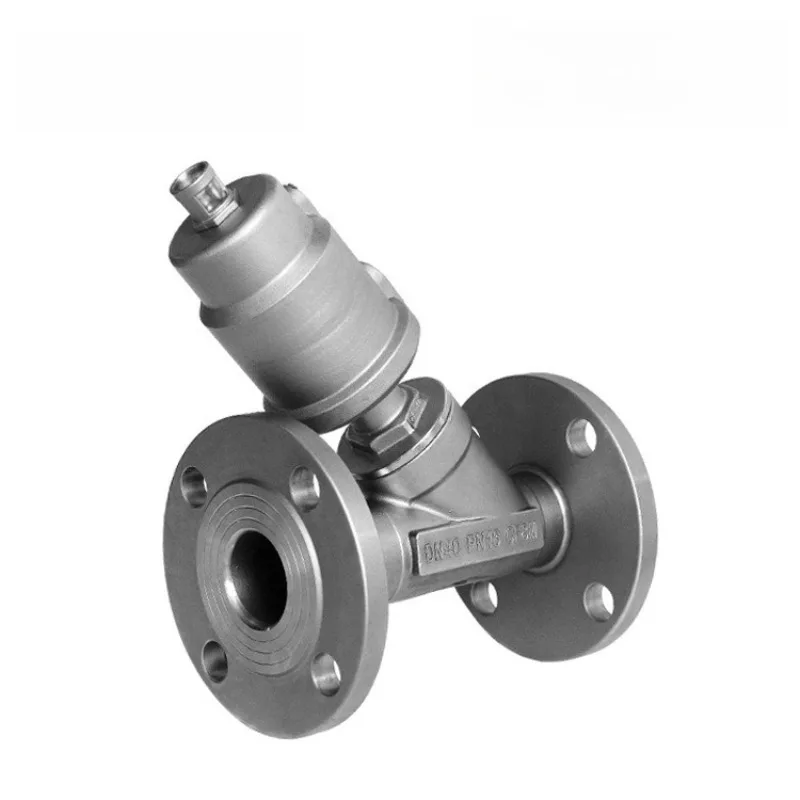 For Stainless Steel Flanged Angle Seat Valve, Steam DN50 Solenoid Valve Angle Fitting