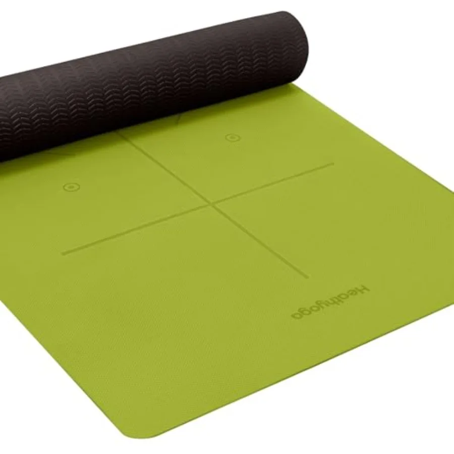 

Eco Friendly Non Slip Yoga Mat Body Alignment System SGS Certified TPE Material - Textured Non Slip Surface and Optimal Cushion