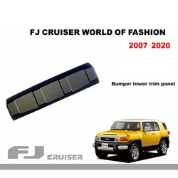2007~2020 For Toyota FJ Cruiser Front Bumper Lower Trim Panel Black ABS Warrior Bumper Protection Modification Accessories
