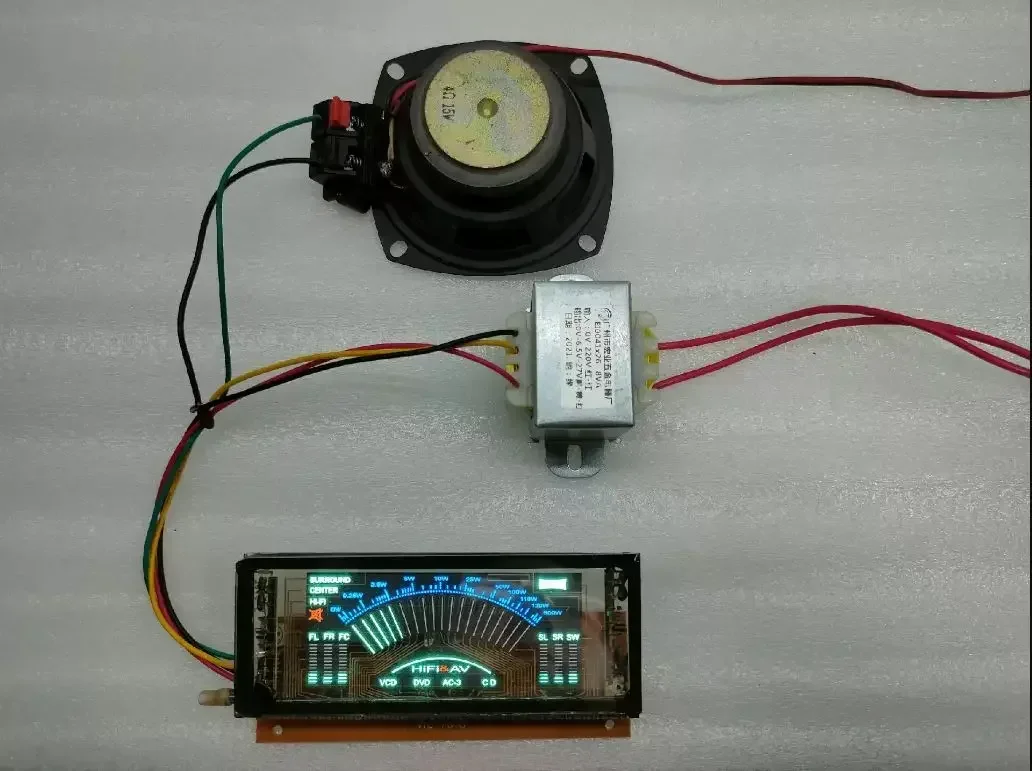 2024 Music Audio Frequency Multimedia VFD Fluorescent Display for Speakers and Amplifiers Driver Board and Fluorescent Screen