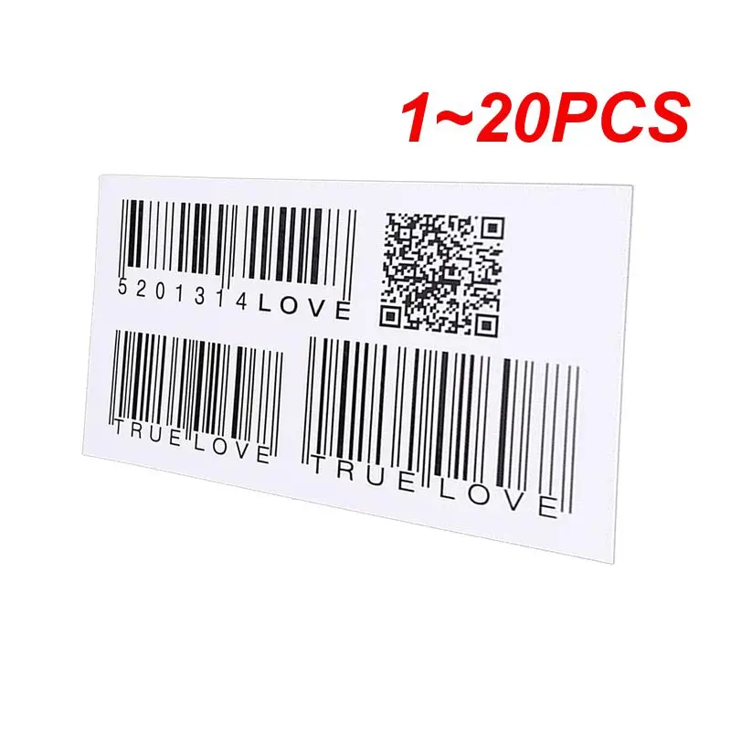 1~20PCS Tattoo Sticker  Waterproof Body Art Sex Waterproof Temporary Tattoos For Men And Women Individuality 3D Barcode Design