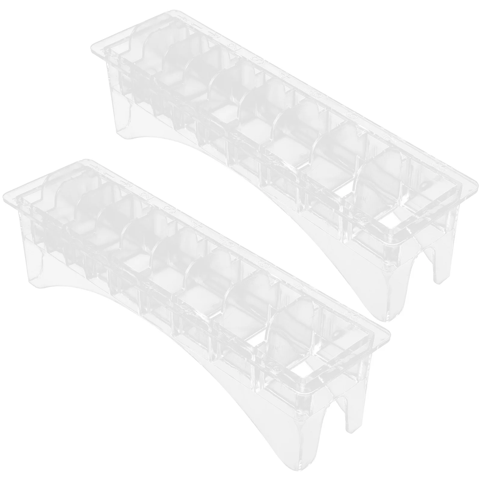 2pcs Limit Comb Storage Box Abs Material Sturdy Durable For Hairdressing Tools Organizer Salon Accessories Holder Case