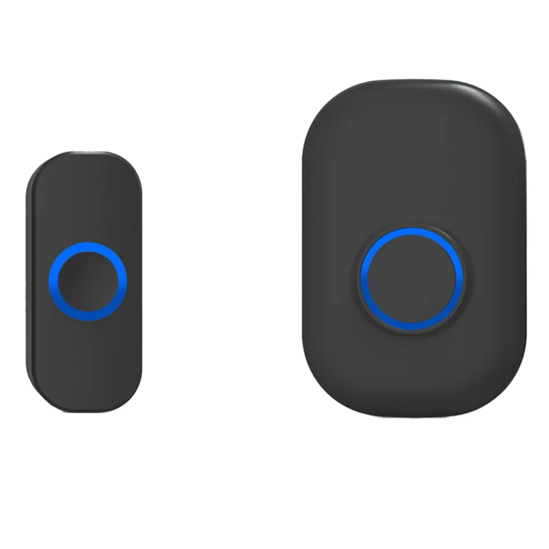 

ABFU-Wireless Doorbell Waterproof Smart Doorbell Home Door Bell Intelligent 4-Level Volume Control 32 Songs Doorbell