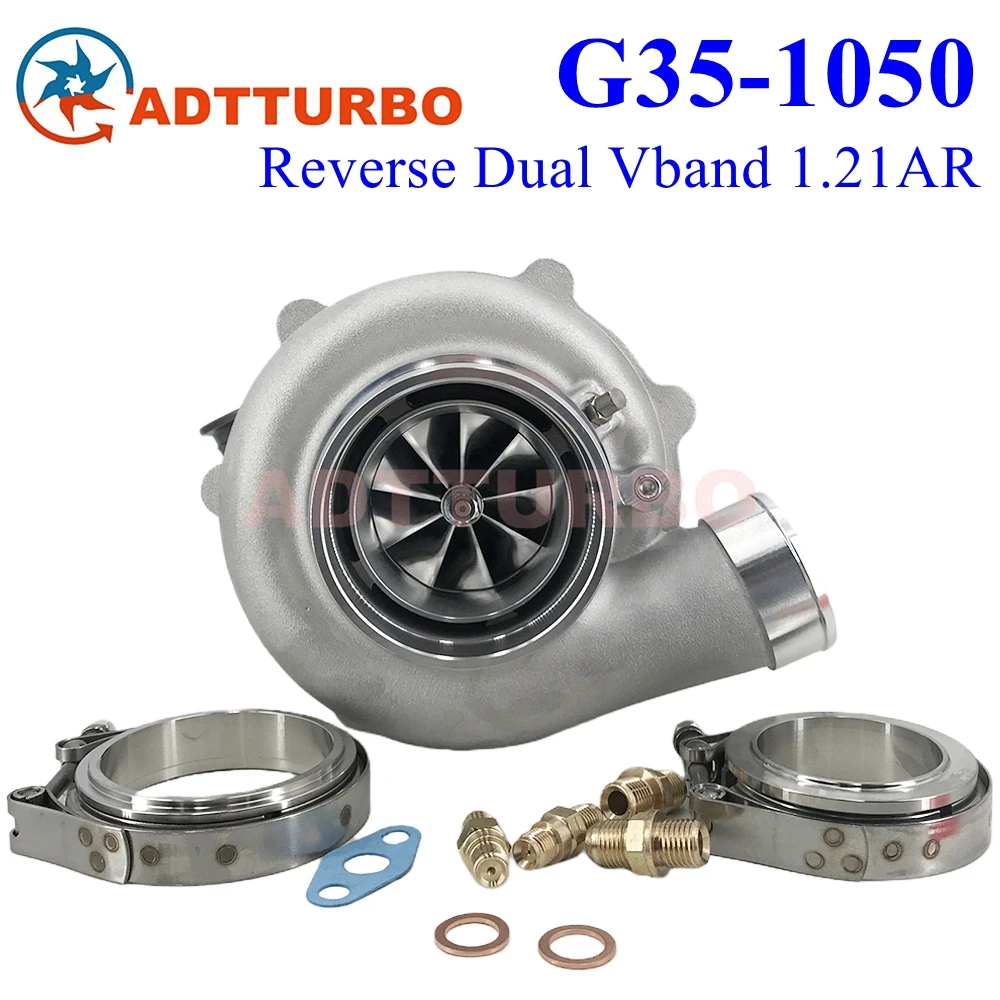 

G35-1050 G-SERIES Reverse G35 1050 68mm Performance Turbine 880707-5005S 880707-5006S 1.21AR Dual V-Band 700-1050 HP 2.0L-5