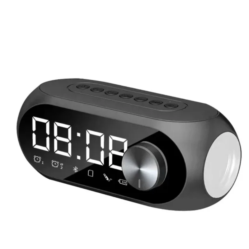 

Wireless Bluetooth Speaker Dual Alarm Clock Light Portable Audio Support TF Card Play FM Radio Suitable Party Bedroom