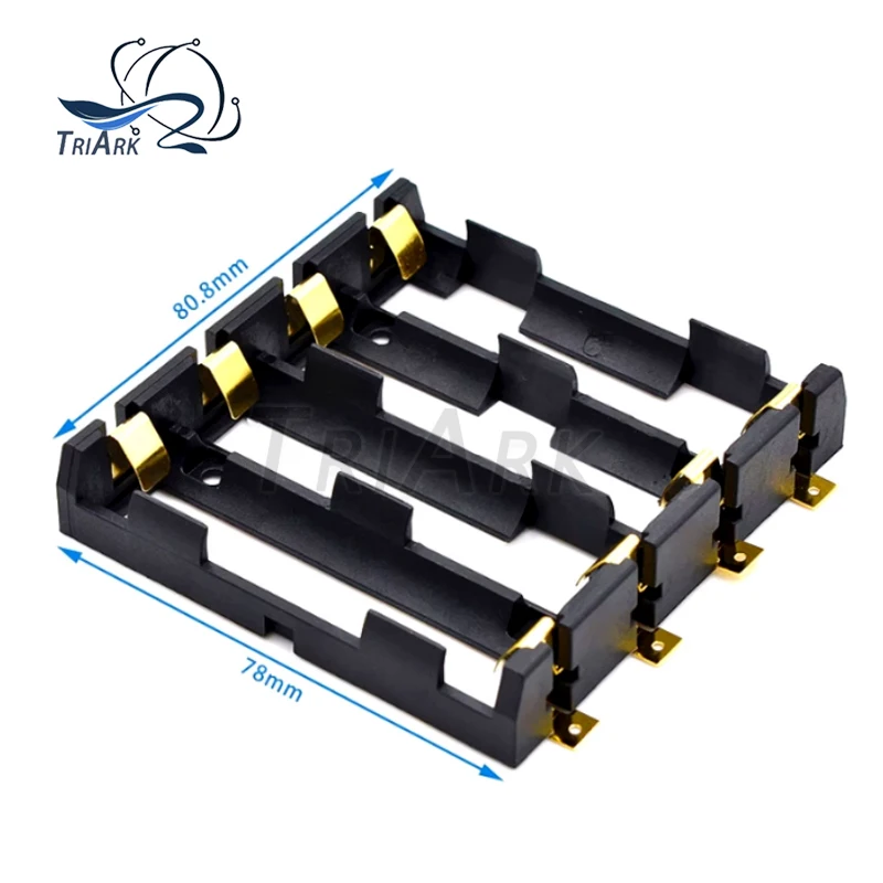 1 قطعة/الوحدة 1x2x3x4x18650 smt حامل البطارية صندوق تخزين حاوية البطارية قوة البنك مع دبابيس برونزية قابلة للشحن SMT DIY بها بنفسك