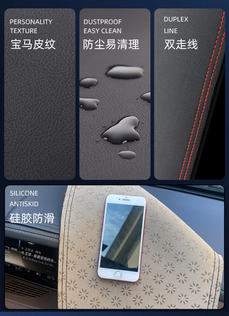 For Toyota BZ4X 2023-2026 Accessories Car Instrument Mat with Sunshade Sun Proof Anti Reflective Anti Light Mat