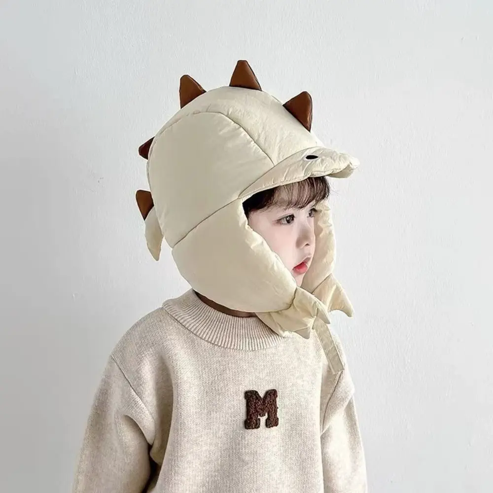 Thickened Dinosaur Children Lei Feng Hat Windproof Ear Neck Protection Winter Children Hat Warm Korean Style