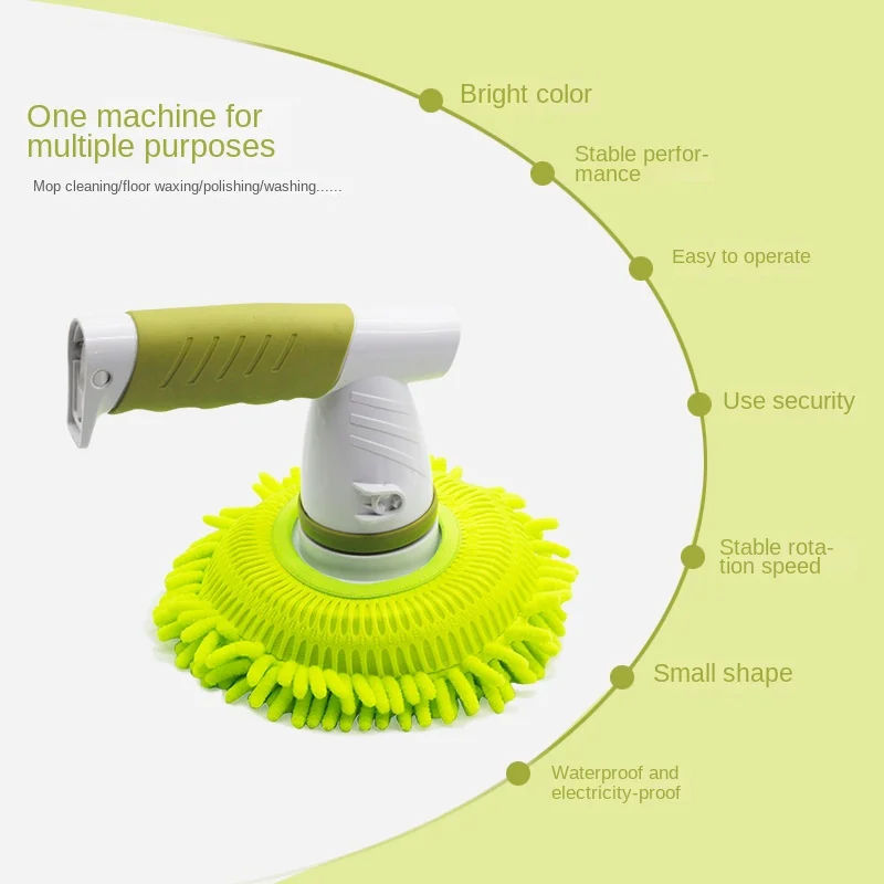 Household adjustable electric rotary washing brush, cordless rechargeable bathroom cleaner with extended handle, brush basin