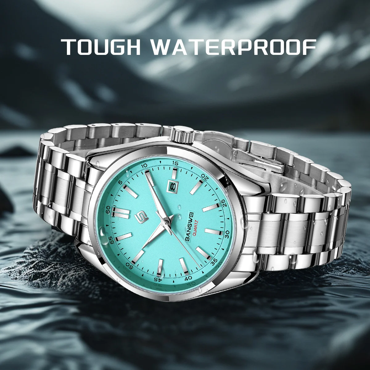 Reloj LIGE de lujo para hombre, relojes de pulsera de cuarzo luminosos resistentes al agua para negocios a la moda, relojes deportivos con calendario de acero inoxidable para hombre
