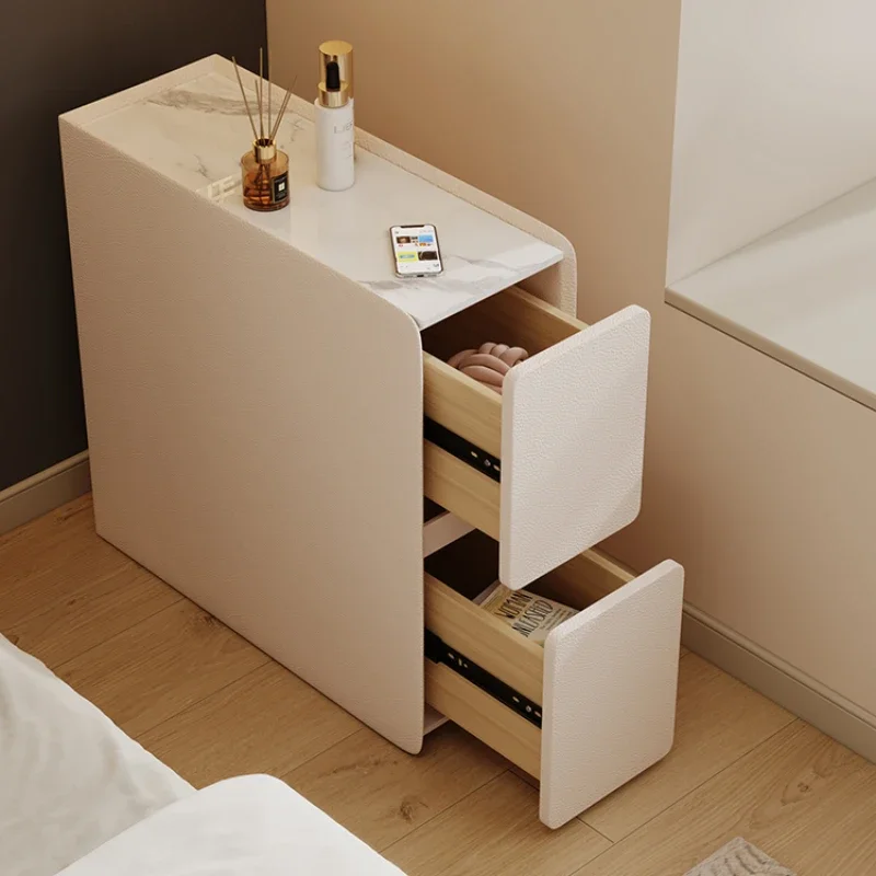 Bedside Cabinets Bedroom Storage Cabinet Created Room Change Bed Table Cabinets Storage White Beds Mesitas De Noche Furniture image 6