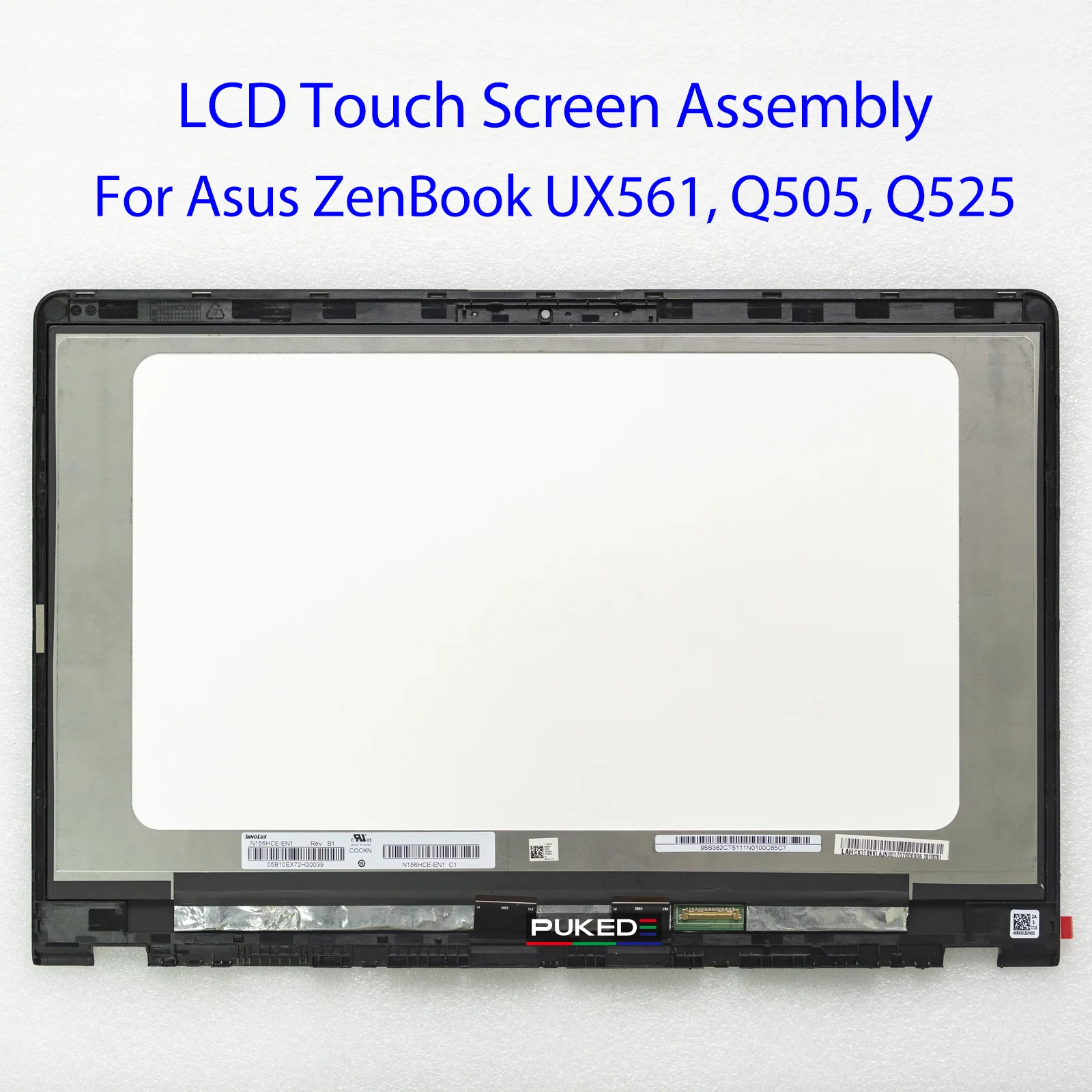 

15.6''Inch LCD Touch Screen Assembly for Asus ZenBook Flip 15 UX561 UX561U Q505 Q525 FHD 1920x1080