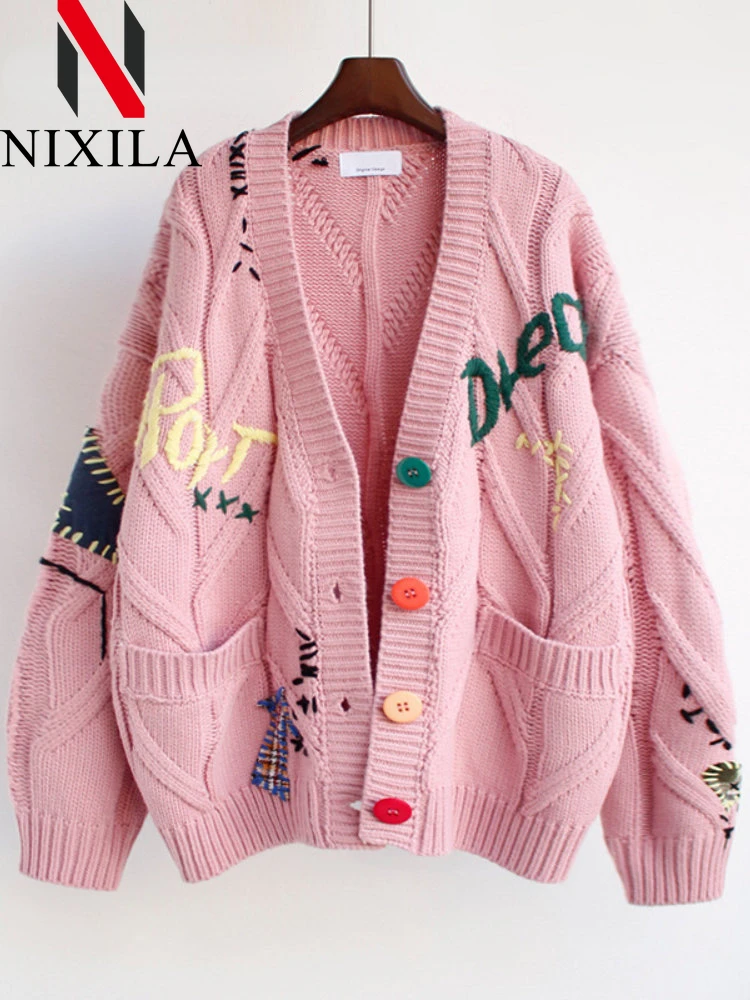 New in Spring Autumn Outerwear Elegant Sweater Women\'s Loose Cardigan for Women Korean Women\'s Clothes Korean Fashion Knit Tops