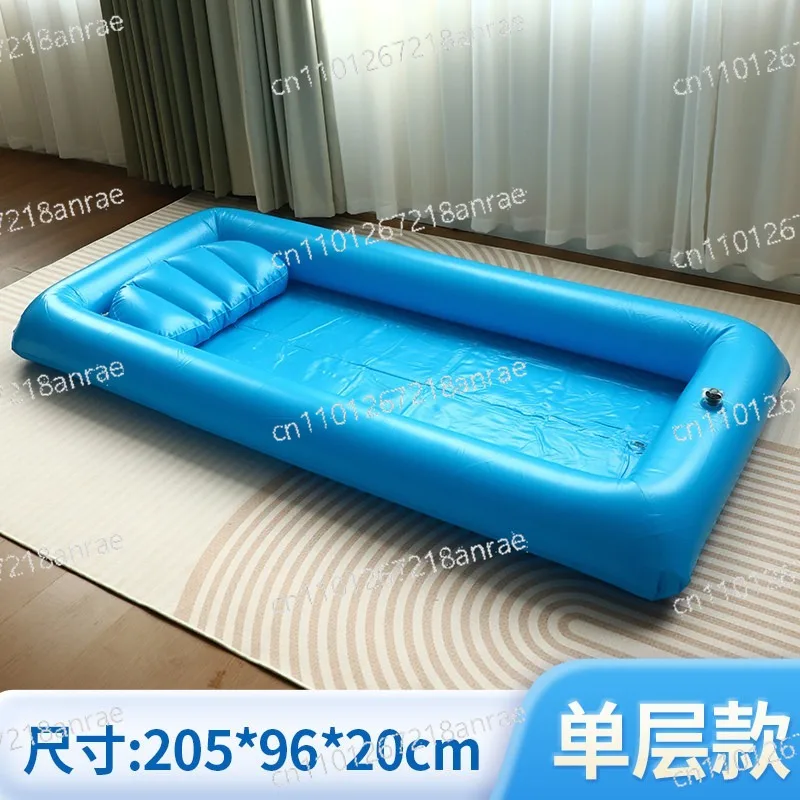 

Надувная душевая кровать для лежачих пожилых людей - портативная ванна для ухода с дренажной системой и быстрым сливом воздуха