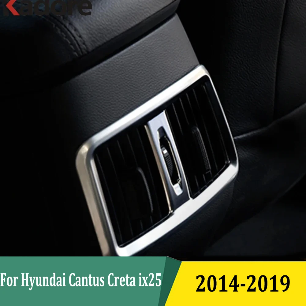 For Hyundai Cantus Creta ix25 2014-2018 2019 Rear Armrest Air Conditonnal Vent Trim AC Outlet Panel Cover Interior Accessories