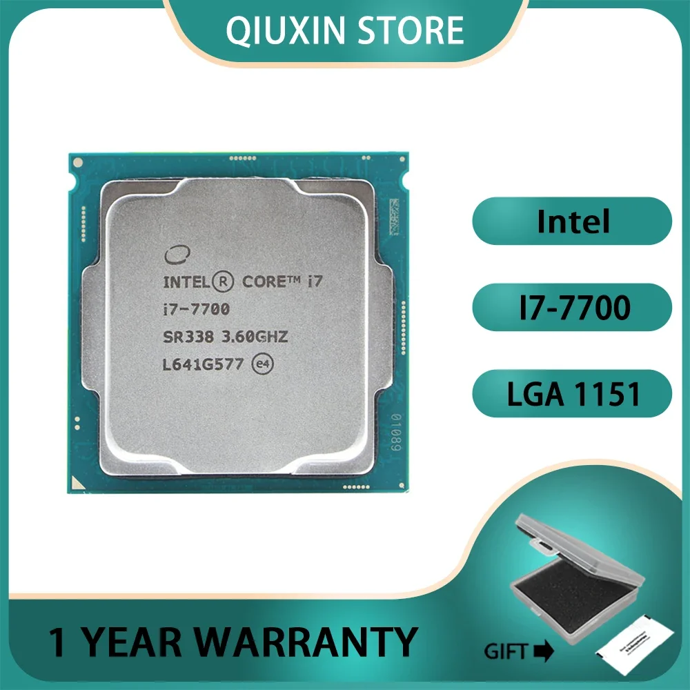 CPU 3.6 GHz Quad-Core Eight-Thread LGA 1151,Intel Core i7-7700 i7 7700 Processor 8M 65W