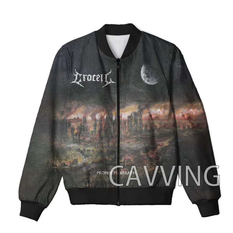 CAVVING 3D Printed  Crocell  Band   Zipper Bomber Jackets Men Overcoat Mens Coat Zip Up Jackets for Women/Men