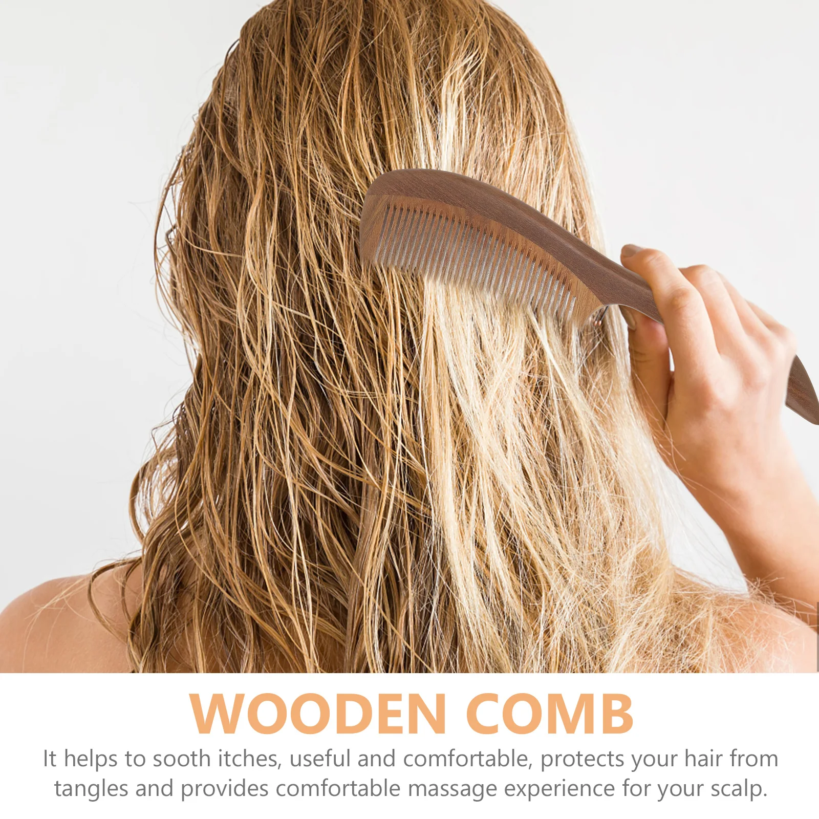 

Деревянная антистатическая расческа с тонкими зубьями для женщин, распутывающая волосы, расческа из натурального дерева, массажная расческа для кожи головы, расслабляющие расчески для женщин