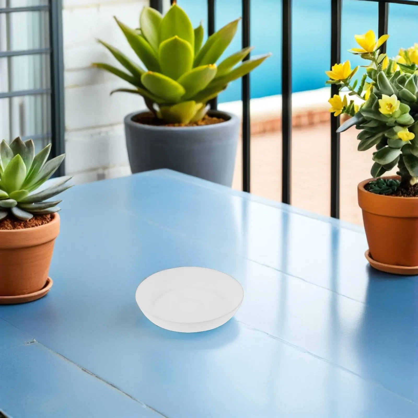 Plastic Flowerpot Base Round Planter Tray for Succulent Care Ideal Water Collection Indoor Balcony Windowsill Plant Pot Saucer