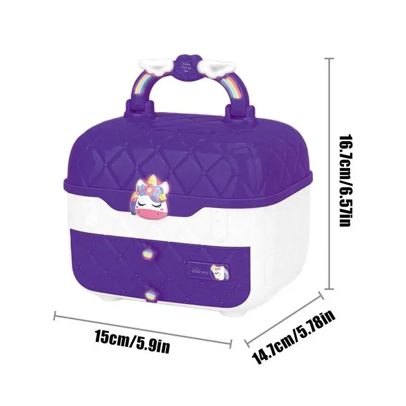 Kit per il trucco delle ragazze Set per il trucco da 72 pezzi Fai finta di giocare per la bambina Lavabile Bambine Cosmetici Giocattoli Finta Set di bellezza per