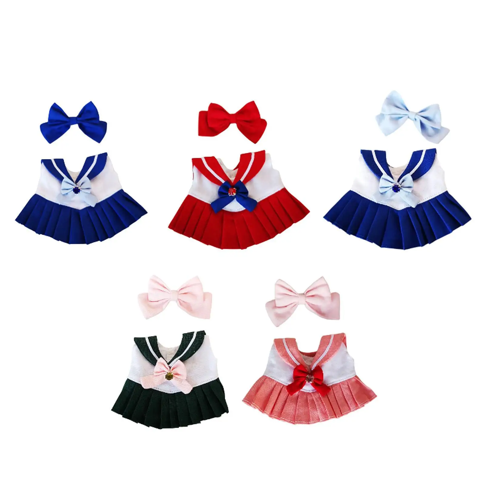 17cm Doll Clothes DIY Dress up Pretend Play Photo Props Creative Soft Costumes Doll Dress Doll Clothing