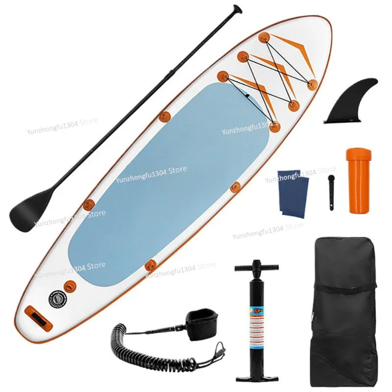 Beginner Inflatable SUP Paddle Surfboard - Portable Stand up Water Ski Board with Anti-Slip Finish for Outdoor Adventures